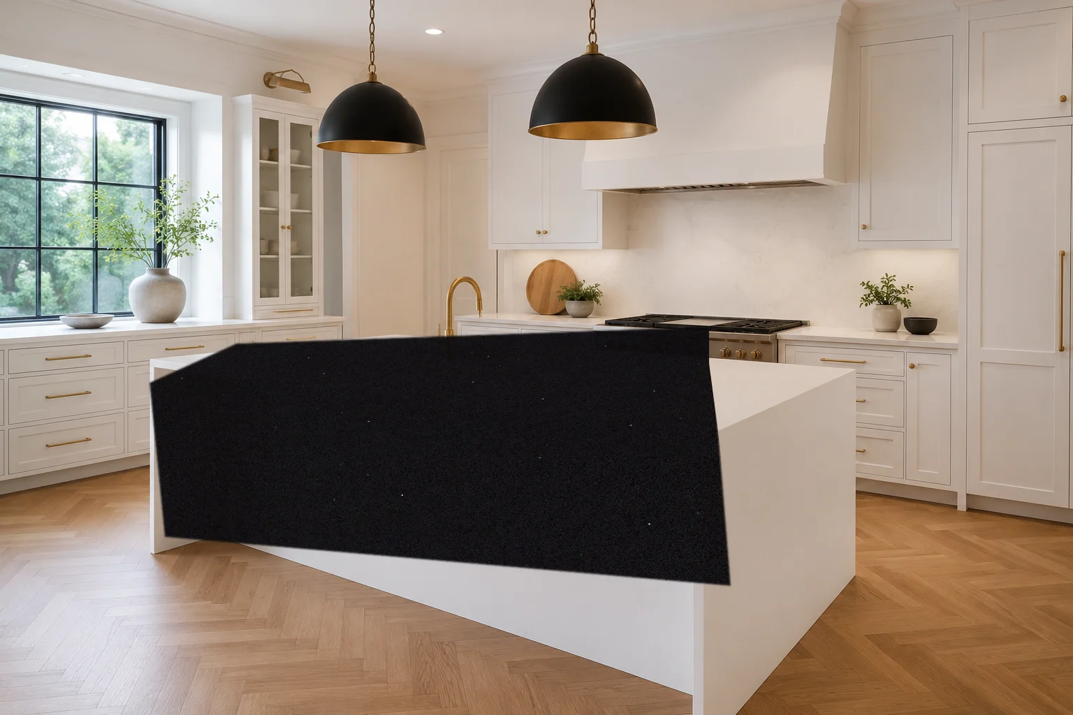 Photoreal kitchen with Dark Grey Shimmer