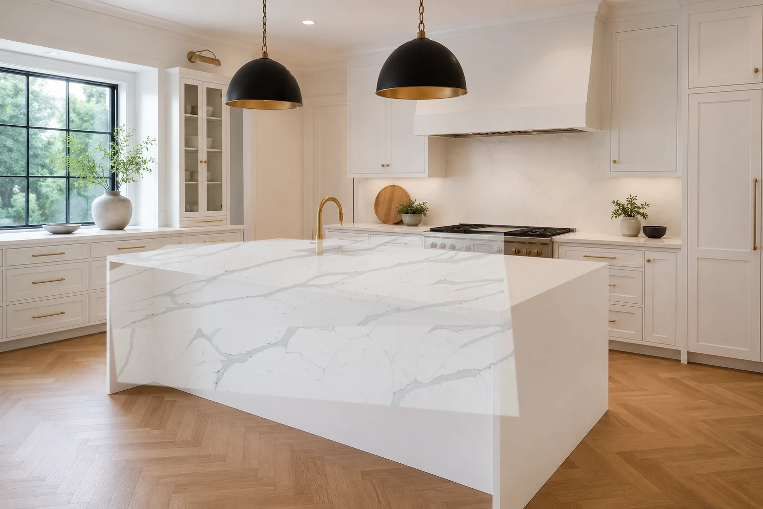 Photoreal kitchen with Calacatta Superior